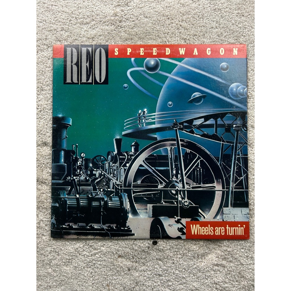 REO Speedwagon Wheels Are Turnin Vinyl LP 1984 Epic QE 39593 Promo Classic Rock